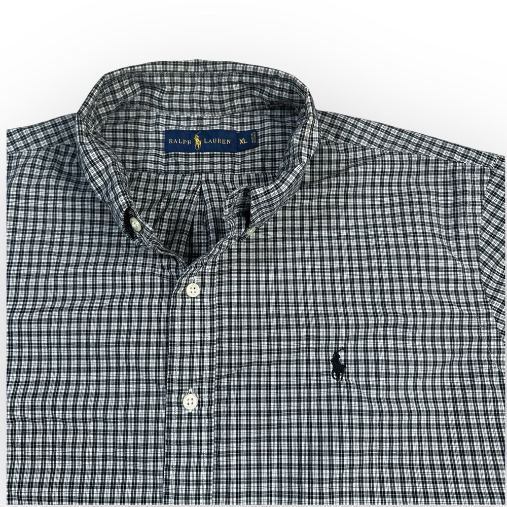 Ralph Lauren Plaid Button Down Shirt Mens‎ XL Long Sleeve Classic Fit